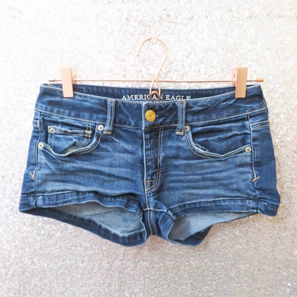 American Eagle Outfitters Pants - American Eagle Blue Jean Shorts-4